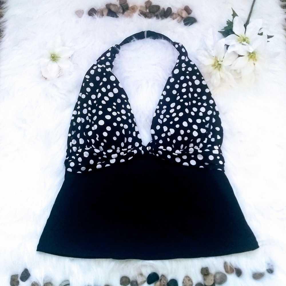 La Blanca by Rod Beattie polka dot swim top